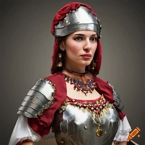 Traditional Hungarian Woman Warrior Costume On Craiyon