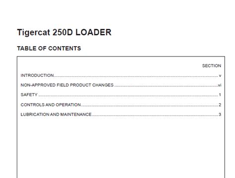 Tigercat D Loader Operators Manual Sn Pdf