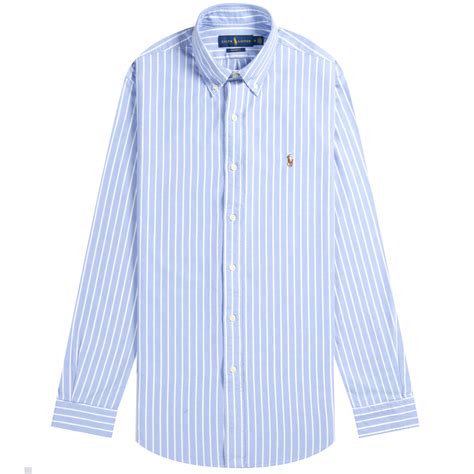Polo Ralph Lauren Ralph Lauren Custom Fit Striped Oxford Shirt Bluewhite