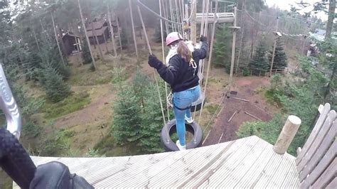 Center Parcs Aerial Adventure Whinfell Forest 2018 Zip Wires Youtube