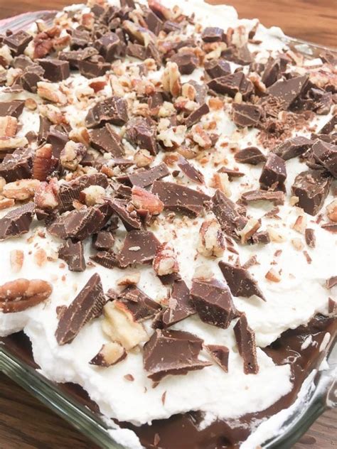 Blackberries, strawberries, heavy whipping cream, sugar, cream cheese and 3 more. Chocolate Layer Dessert with Homemade Whipped Cream ...