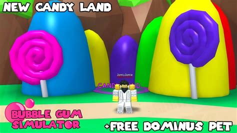 New Candy Land Free Legendary Dominus Pet Bubble Gum Simulator