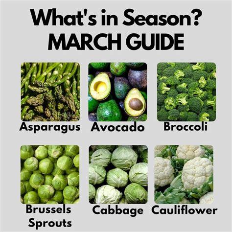 Whats In Season March Produce Guide Urban Farmie