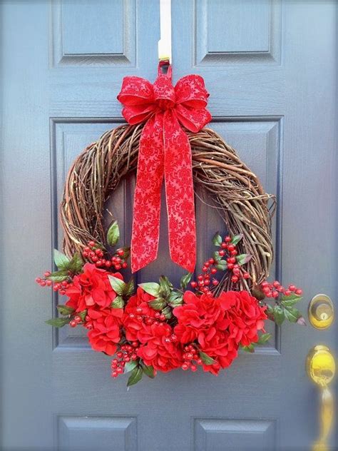 Interflora is the largest flower delivery network in the uk. Large Hanging Wreath Christmas Wreath Red by ...