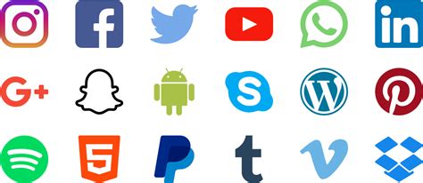Download Hd Social Media Logos Transparent Background Logo Icon