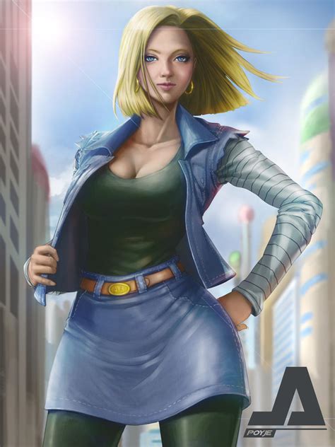 Android 18 Funart By Jepoyeee On Deviantart