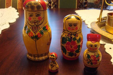 Russian Nesting Dolls Four Made In Russia Still With Original
