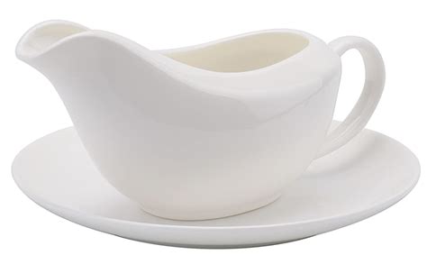 Yesland Gravy Sauce Boat With Saucer Stand 135 Oz Fine