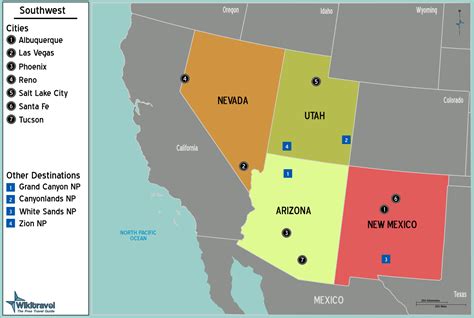 Southwest airlines grounded flights across the country tuesday for the second time in less than 24 hours, amid reports of a nationwide computer issues. Us Southwest Region Map