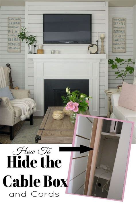 How To Hide The Cable Box Hide Tv Cords Hide Tv Wires Hidden Tv