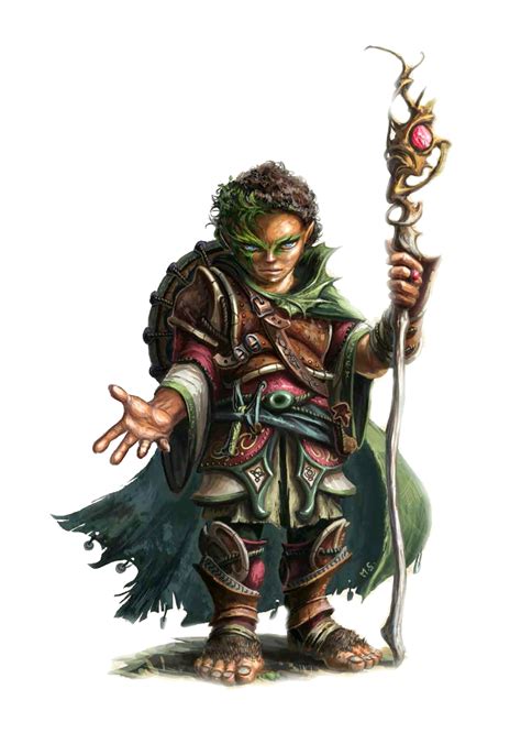 Male Halfling Druid Pathfinder Pfrpg Dnd Dandd D20 Fantasy Dungeons