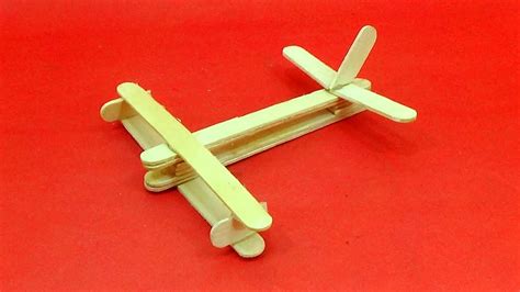 Popsicle Stick Plane Making Easy Tutorial How To Make A Airplane With