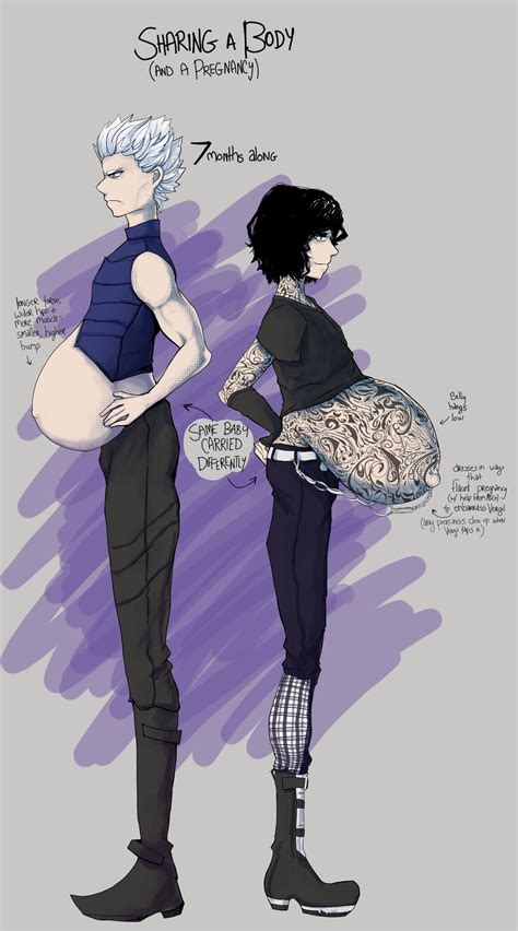 Vergil and V mpreg size comparison by BBPlaid on DeviantArt