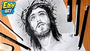 🔴 Como Dibujar a JESUS de NAZARET - Dibujo a Lapiz - How to Draw JESUS ...