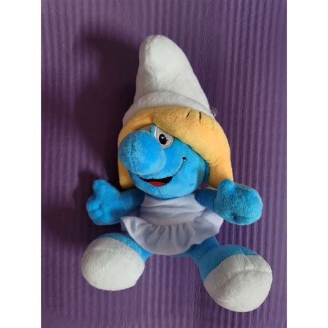 The Smurfs Smurfette Plush Toy 20cm Shopee Malaysia