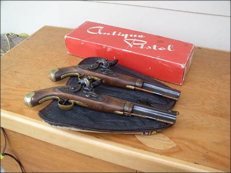 Japan Manufacturer Replica Harpers Ferry Flintlock Pistol Set 54 Ca