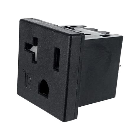 739w X255 Nema 5 20r Tamper Resistant Snap In Ac Power Outlet
