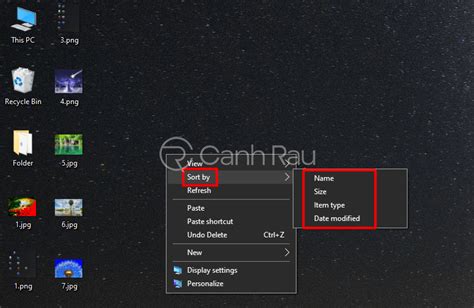 2 Cách Sắp Xếp Biểu Tượng Icon Trên Desktop Windows 10