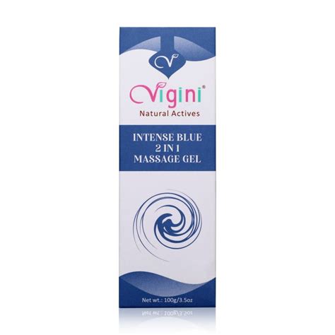 Vigini Plus 100 Natural Actives Intense Blue 2 In 1 Sexual Aromatherapy Massage Gel For Long