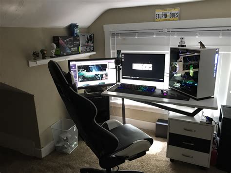 Added A Second Monitor In Finally New House Rbattlestations