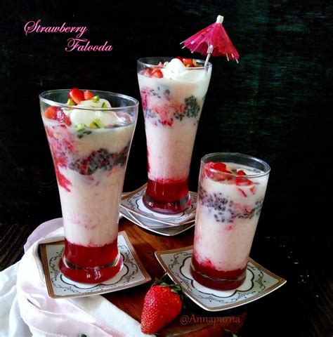 Annapurna Strawberry Falooda Recipe