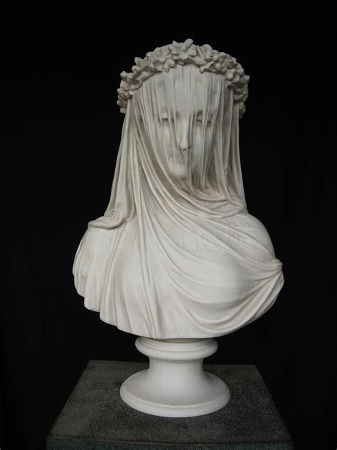Marble Sculpture By Sculptured Arts Studio Veiled Lady