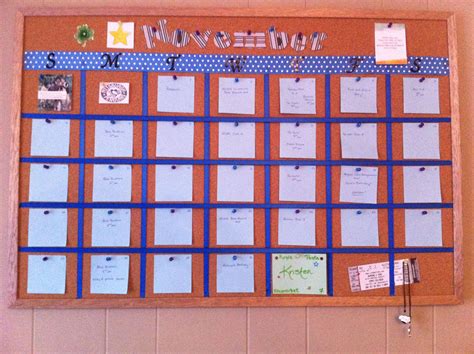 Cork Board Calendar Creative Way To Keep Your Month Organized