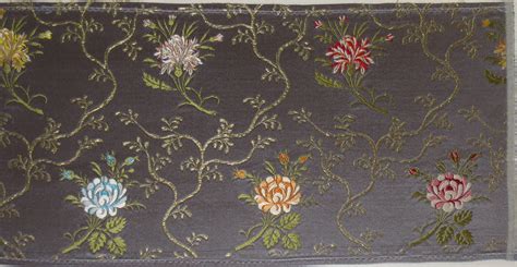 Claveles Manual Silk Fabric From Garin Company Valenia Spain
