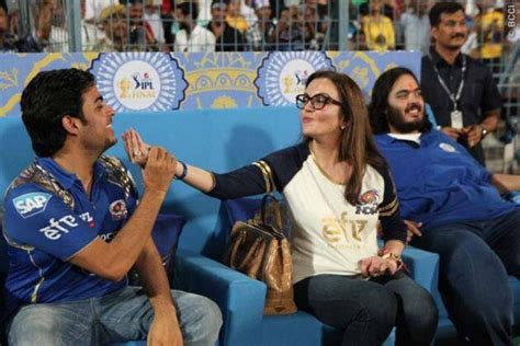 Happy Owners Nita Ambani Sons Akash And Anant Are All Smiles After Mi