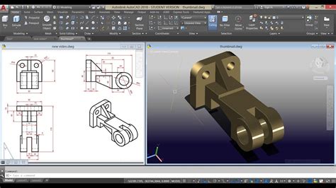 Autocad Mechanical Modeling Part1 Making A 3d Model Youtube C25