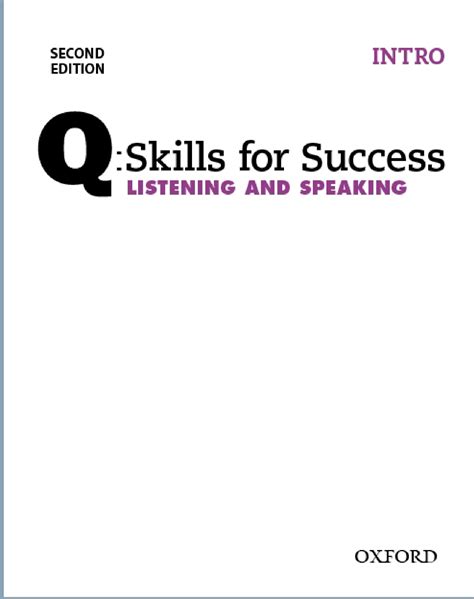 Q Skills For Success Listening And Speaking Intro 2nd Ed Student Book