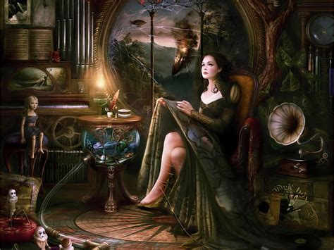 Hd Wallpaper Beautiful Girl Of The Fairy Tale World Witch