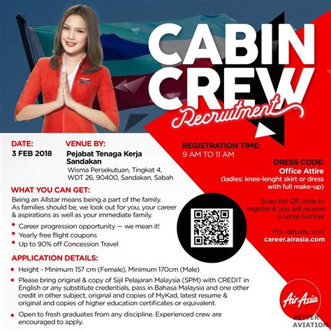 Welcome to airasia cabin crew allstars let's join us and make your dream come true. AirAsia Cabin Crew Walk-in Interview Sandakan (February ...