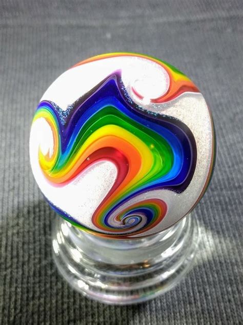 Large Eddie Seese Handmade Art Glass Marble Beautiful Hexasphere 1 98 Toys And Hobbies