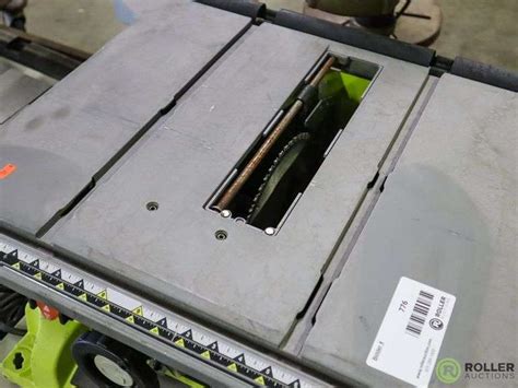 Ryobi Rts21g Table Saw 10 And Portable Storage Cabinet Roller Auctions
