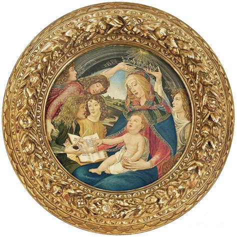 Madonna Of The Magnificat Circle Of Ricciardo Meacci Painting By