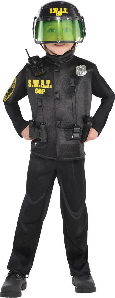 Boys Swat Cop Costume Cop Costume Halloween Costumes Kids Homemade