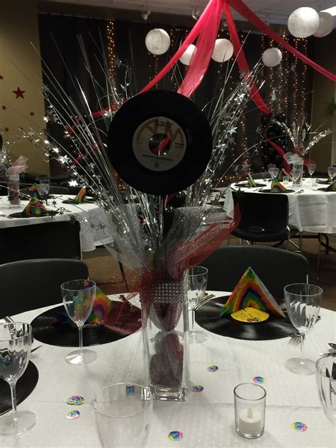Rock N Roll Prom Centerpieces Rock N Roll Party Rock And Roll