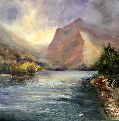 Buttermere Lake District Painted In Oil Landscape Artist Artist