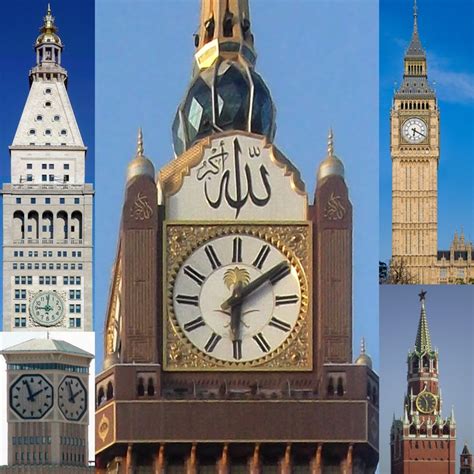 The secrets of crescent of the makkah clock tower. The Abraj Al-Bait Towers in Mecca, Saudi Arabia