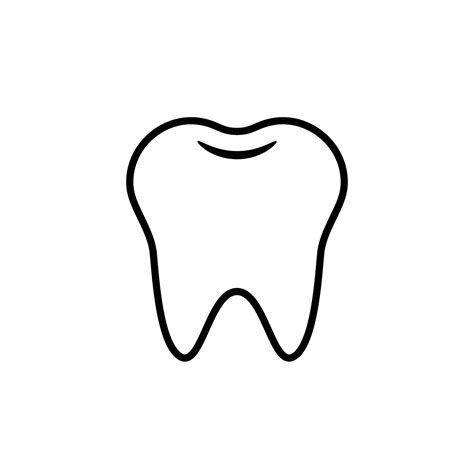 Tooth Logo Icon For Dentist Or Stomatology Dental Care Design Template