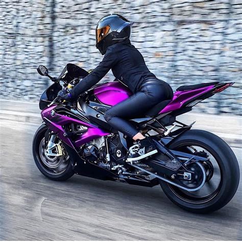 Purple Beamer 😈 Bmw Bikepsyche Kuzavini Purple Motorcycle Girl