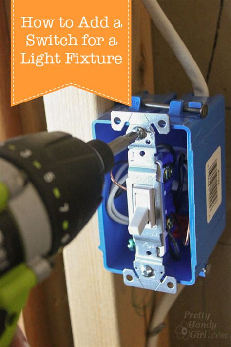 I cannot see any mounting screws in the box, so i'm guessing it's on the outside of the box. How to Add a Switch to a Light Fixture - Pretty Handy Girl