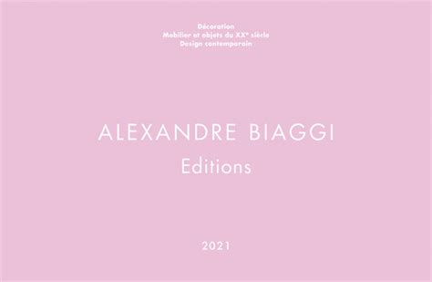 Editions 2021 Galerie Alexandre Biaggi