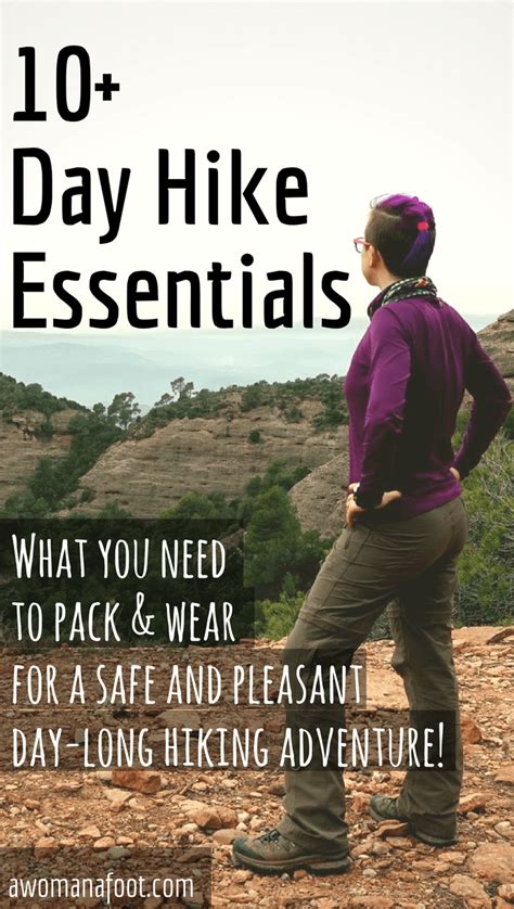 Day Hiking Essentials What You Need To Pack And Wear — A Woman Afoot