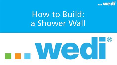 Wedi How To Build A Shower Wall Youtube