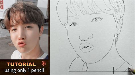 How To Draw Bts Jhope Step By Step Drawing Tutorial Youcandraw
