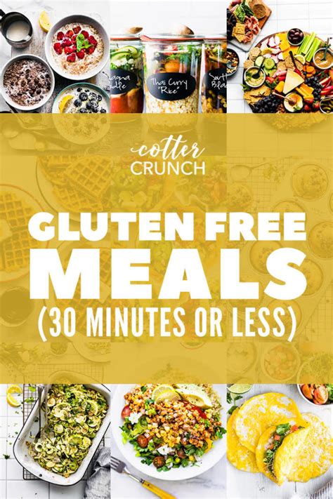 Gluten Free Meal Plan 30 Minutes Or Less