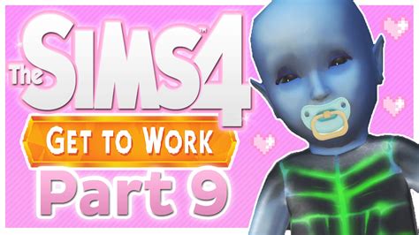 Lets Play The Sims 4 Get To Work Part 9 Alien Babies Youtube