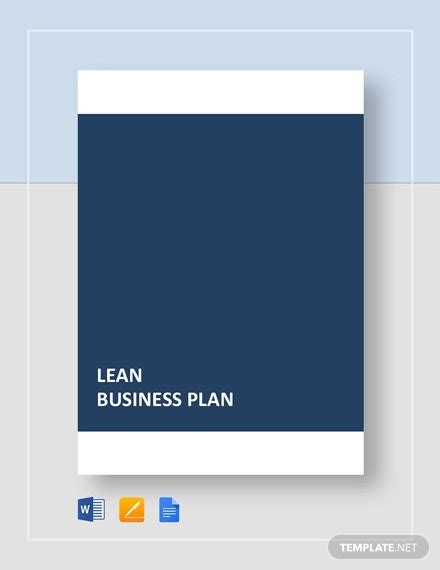 4 Lean Business Plan Templates Pdf Word